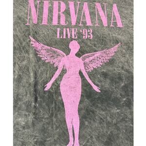Nirvana in Utero Live '93 Acid Wash Tee 2XL Oversized